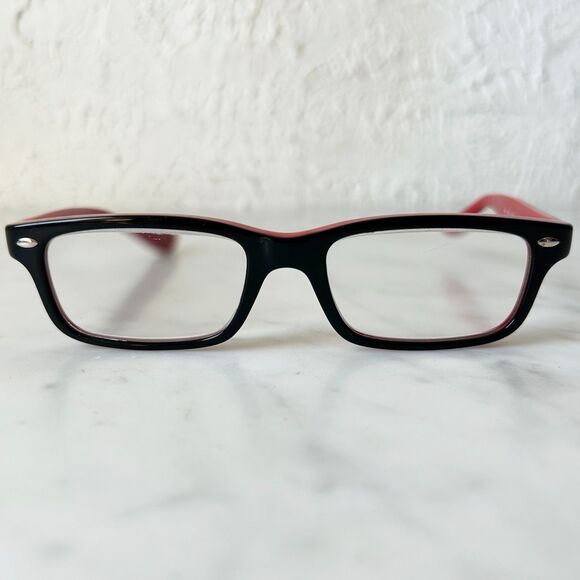 Ray-Ban Junior Kids Eyeglass Frames 1535 Lot of 2 Red/Black+Blue/Green 48-16-130 - Picture 3 of 14